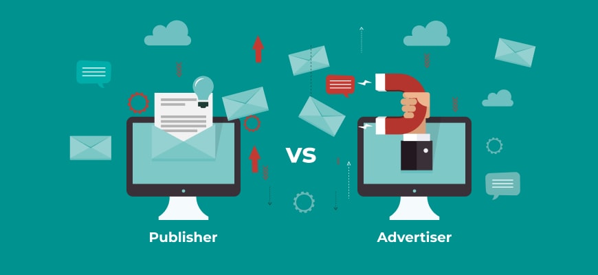 decorative image key differences between publisher and advertiser