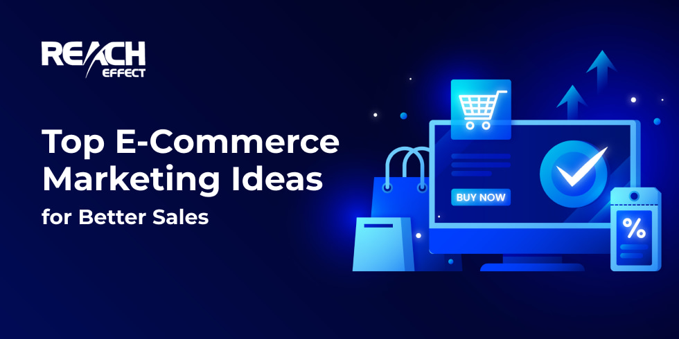 E-commerce marketing banner with icons