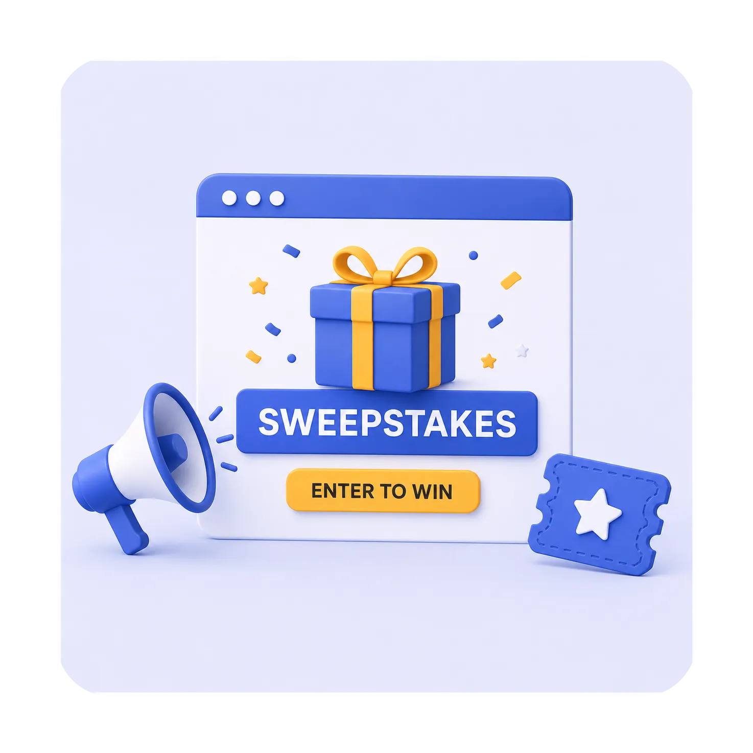 Sweepstakes advertising example