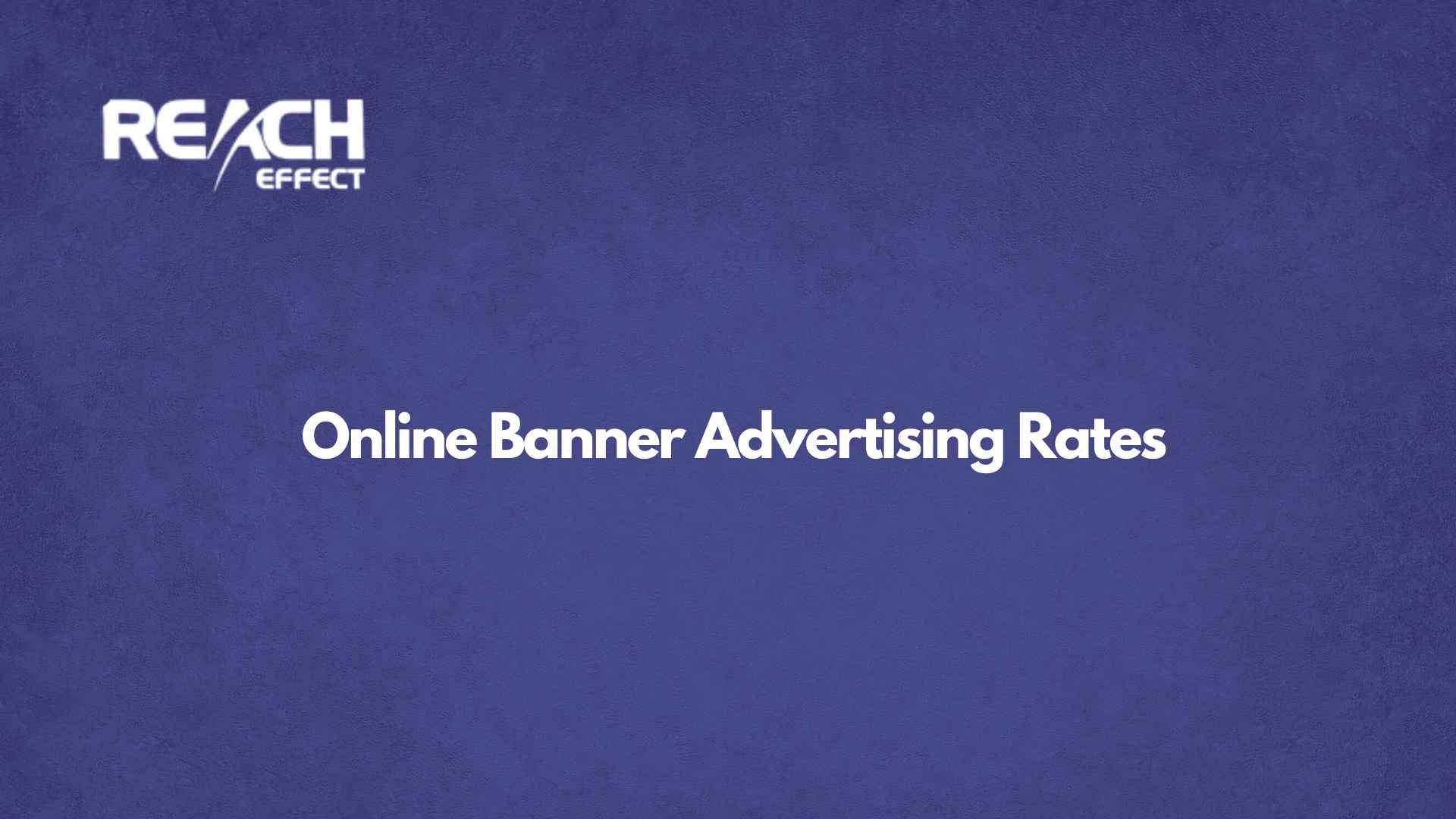 Online Banner Advertising Rates