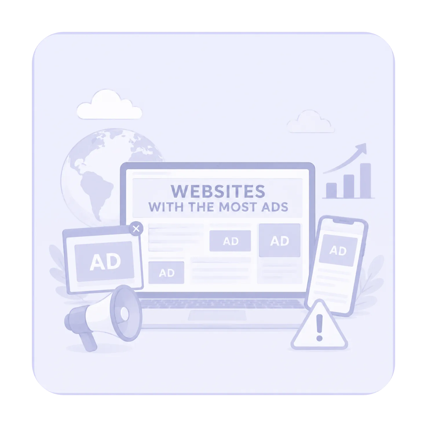 examples of websites with a lot of sdvertisement