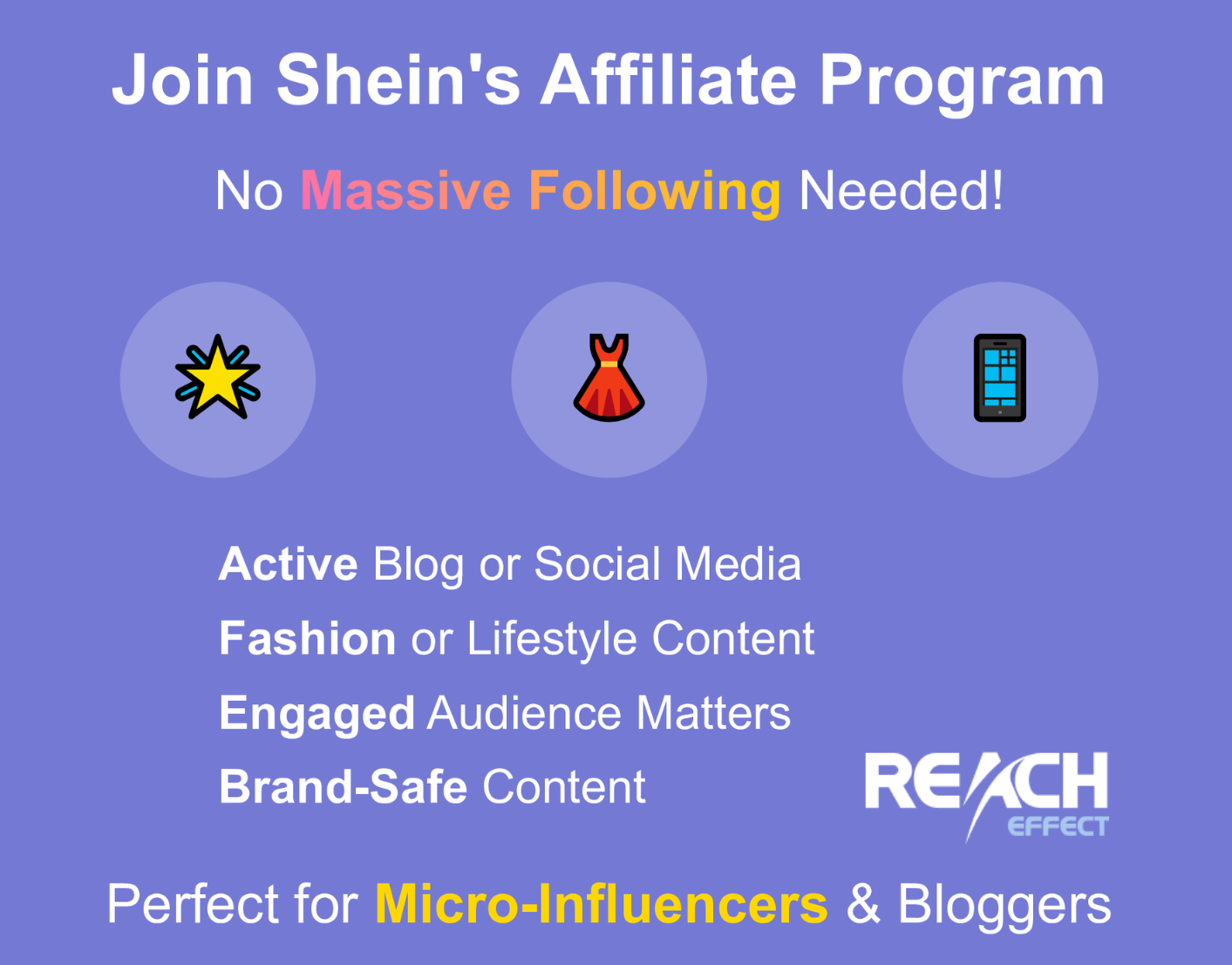 Who Should Join Shein Affiliate Program Infographic