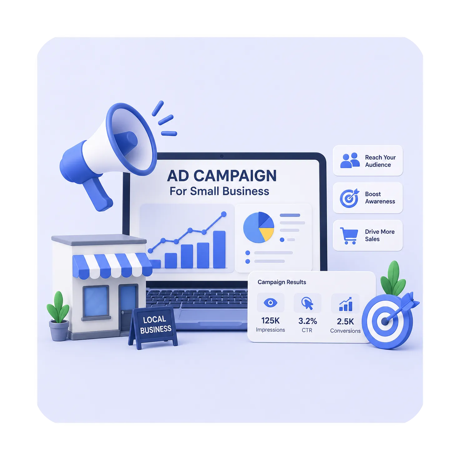 Small business advertising campaign