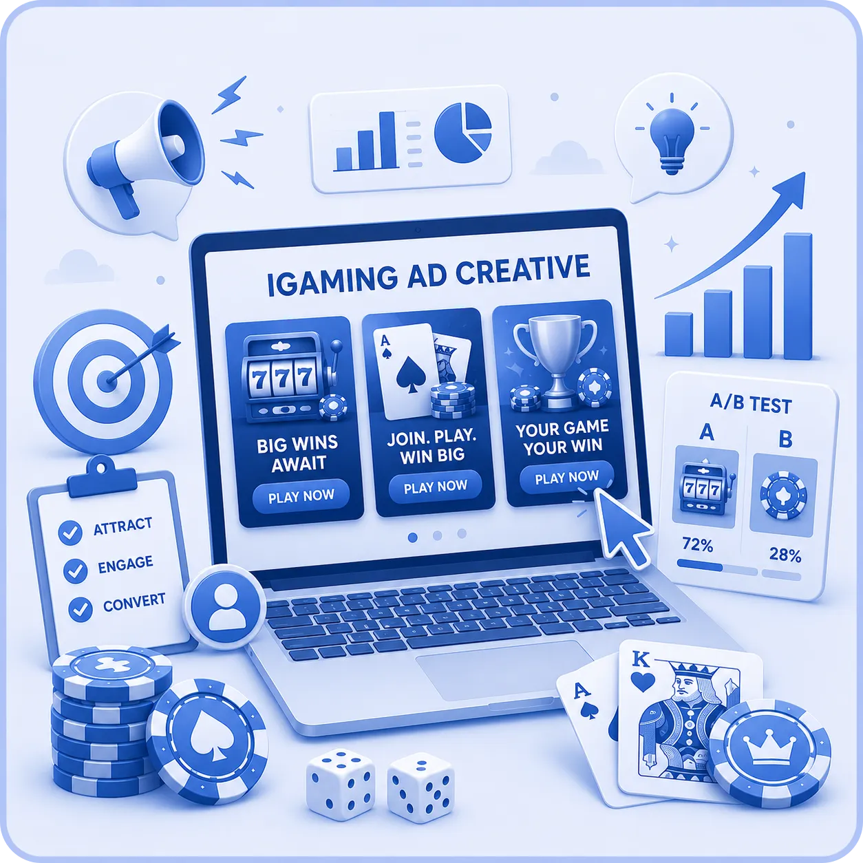 High-performing iGaming creatives