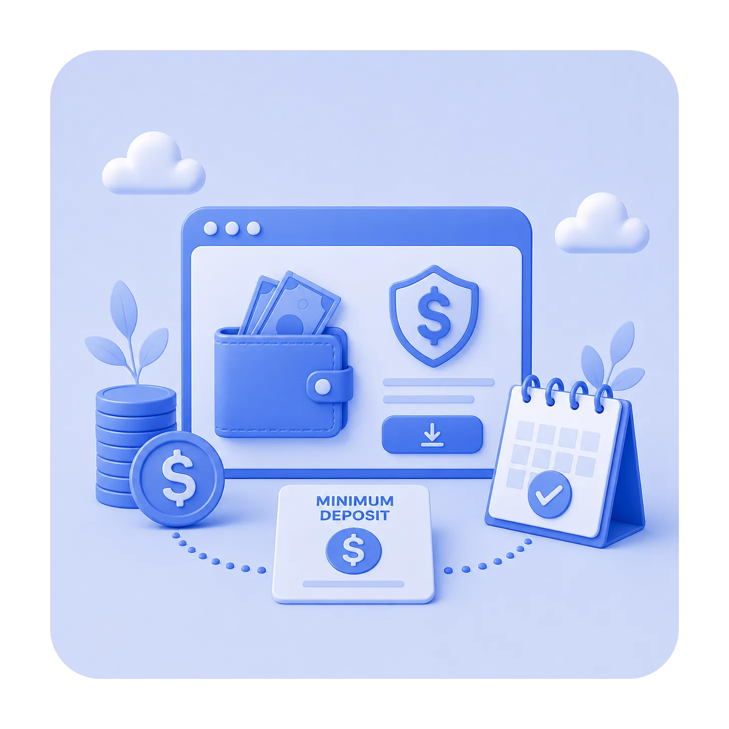 Minimum deposits background picture